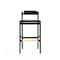 Manhattan Comfort Klismos Barstool in Black and Dark Walnut BS014-BK - alternate 5